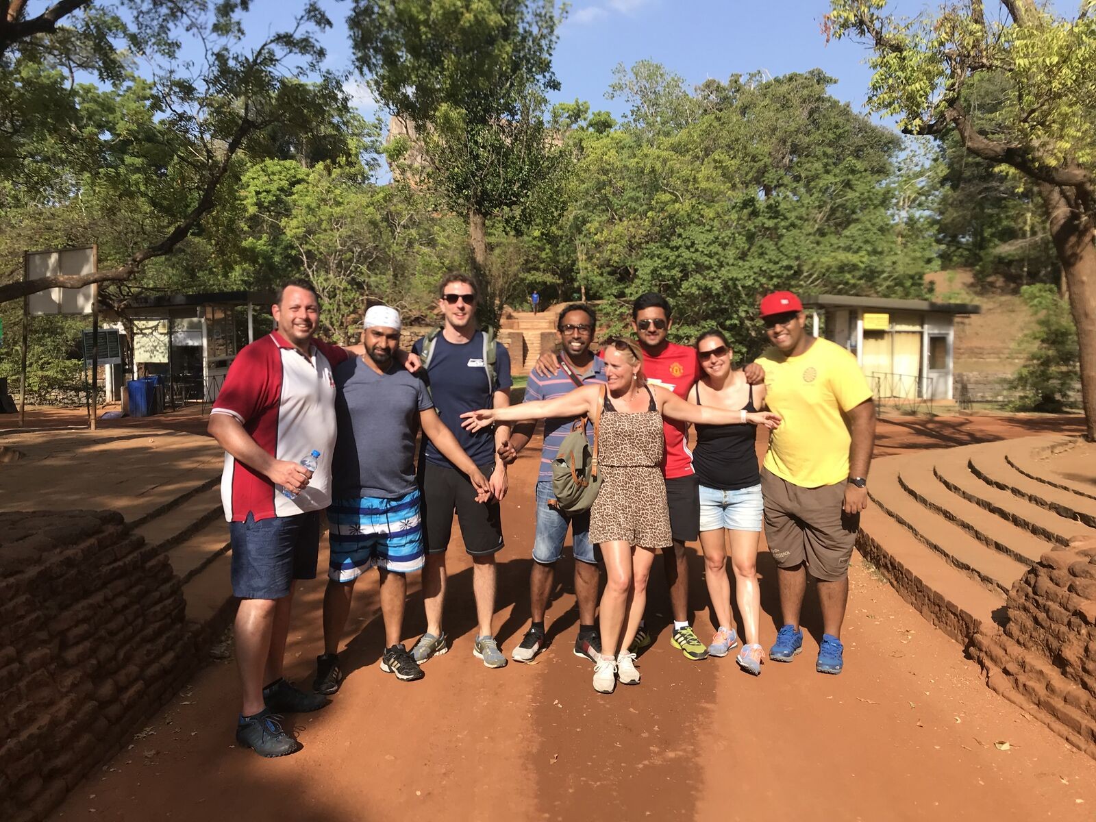 Past Paradise Crawl visitors exploring Sigiriya